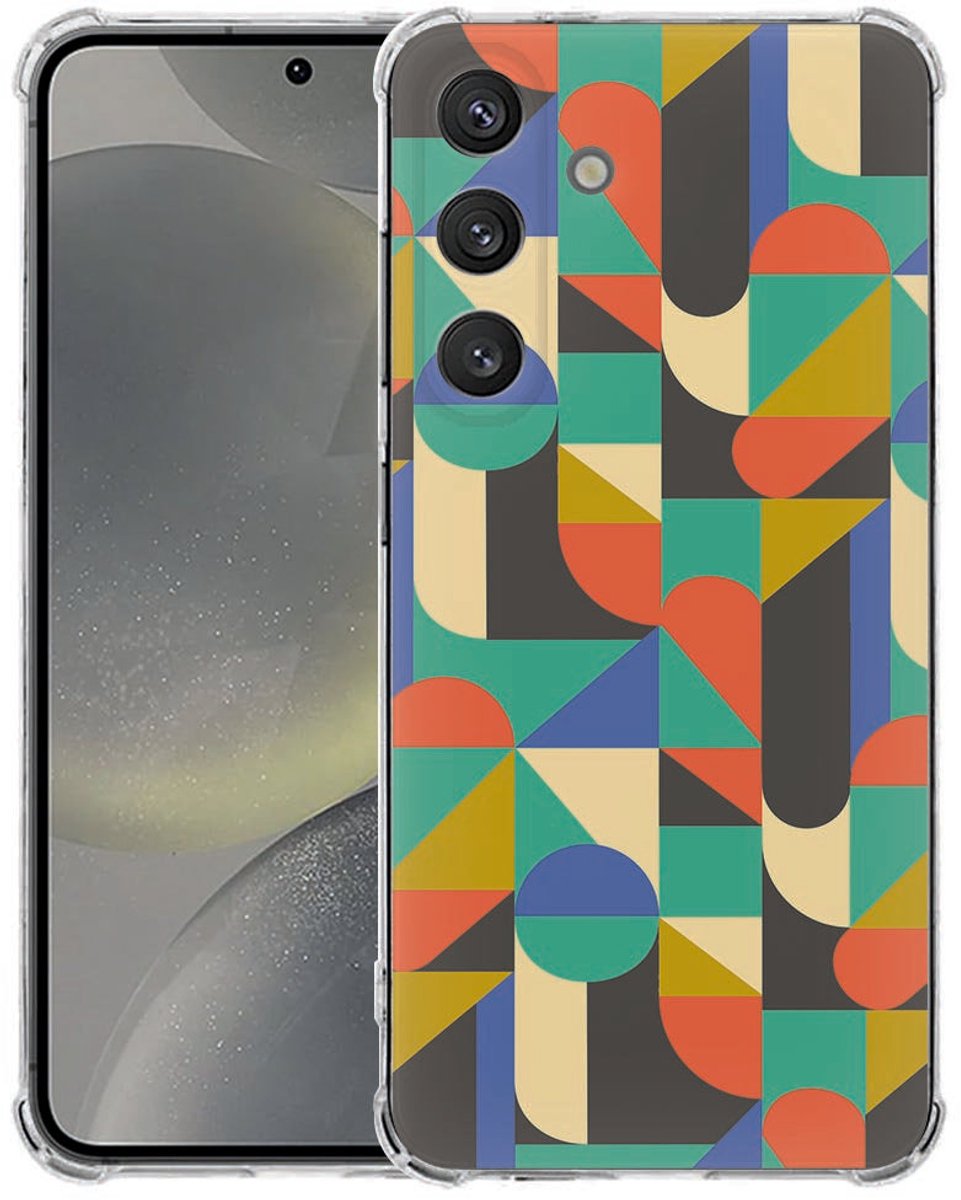 Samsung Galaxy S25 FE Flexibele Back Cover - Funky Retro TPU Antishock