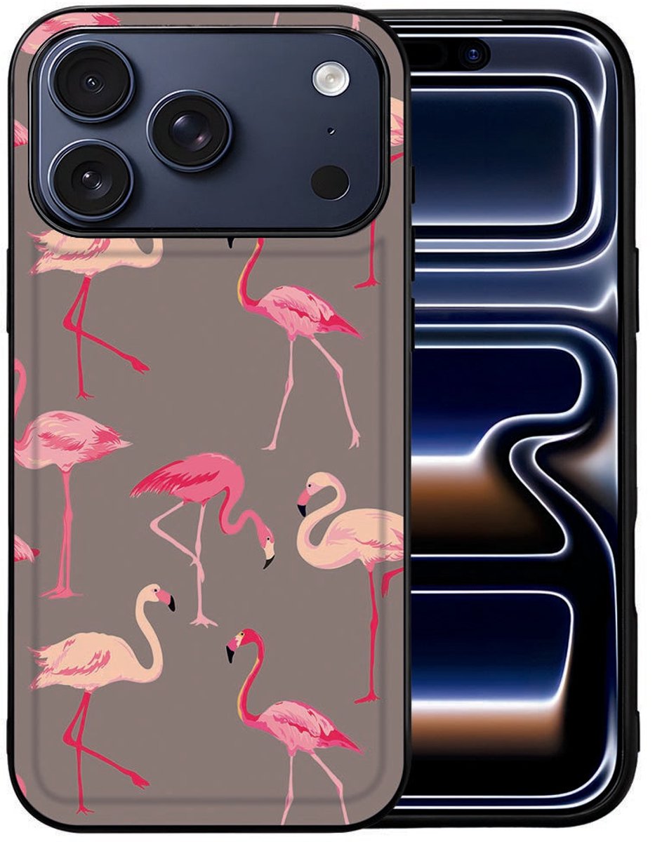 Apple iPhone 17 Pro Tpu Hoesje Flamingo