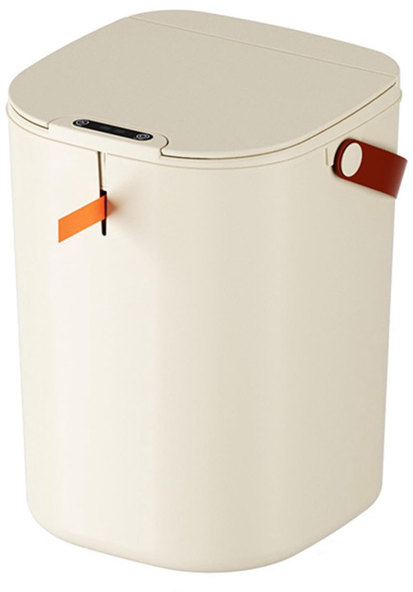 Tyenaza 20L Touch Sensor Afvalbak - Automatisch, Luxe Crème - Voor Keuken, Badkamer, Kantoor