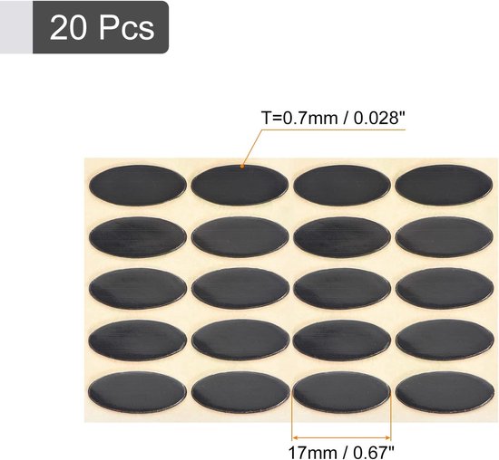 Muisvoetjes Vervanging - Skates Pads - Gaming Muis Verbeteren - 0.7mm Dikte - 20 Stuks - Zwart — afbeelding 5