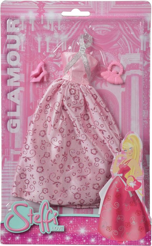 Poppenkledingset - Poppenjurk Glamour - Feestelijke Gelegenheden - Glinsterende Baljurk - 12 centimeter - Diverse kleuren — afbeelding 5