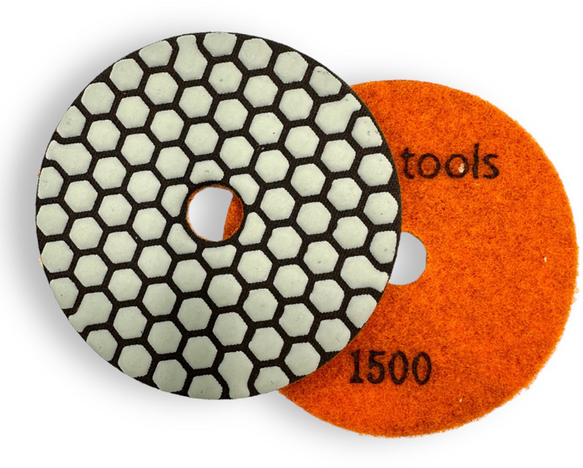 Straxxo diamant Polijst en schuurpad Korrel 1500 / diameter 100 mm.