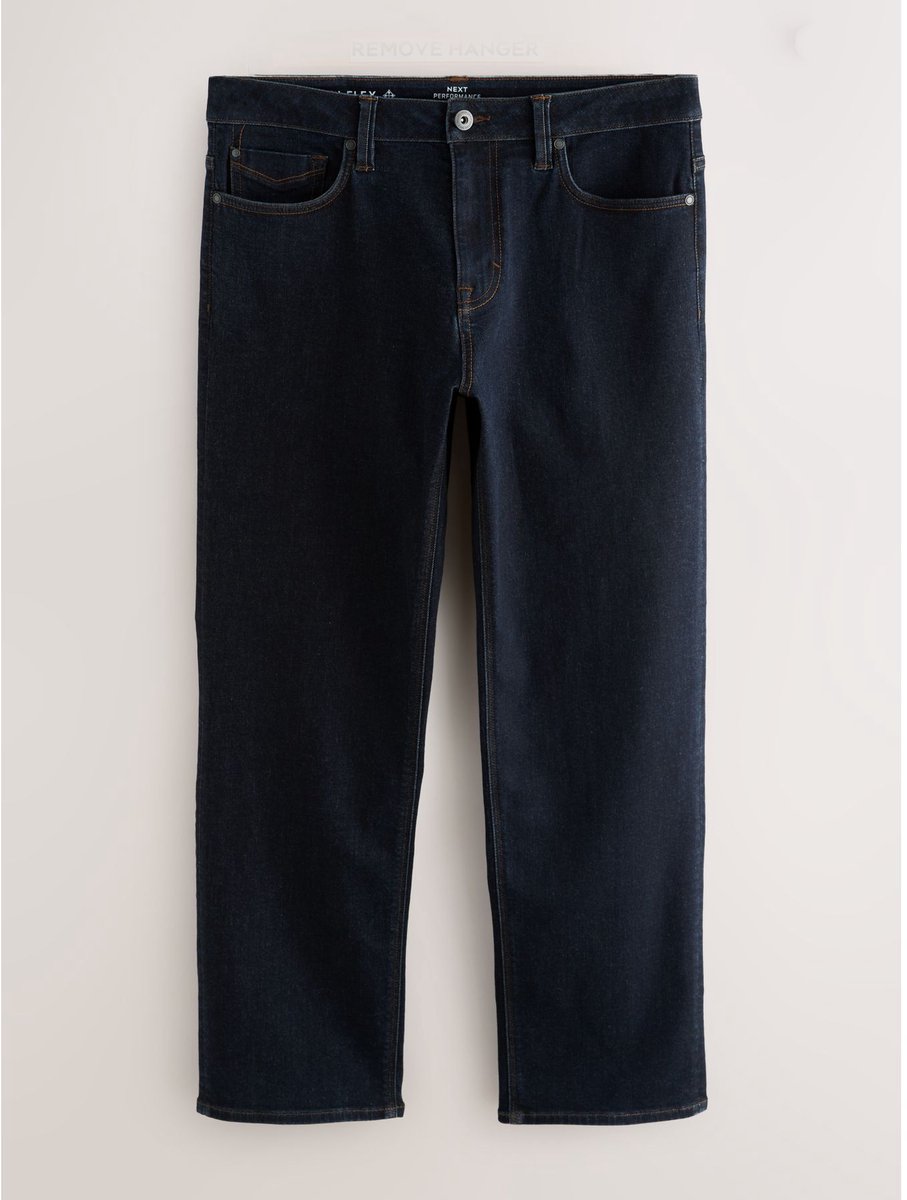 Next - Heren - Motionflex jeans met rechte pasvorm - Blauw