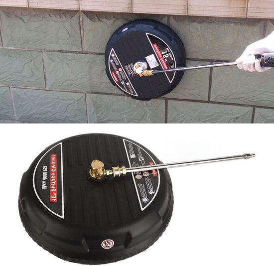Dailygoods - 15 Inch Hogedrukreiniger Oppervlaktereiniger, 4000 Psi Universele Oppervlaktereiniger Opzetstuk Hogedrukreiniger Accessoires met Drijfstang 1/4 Inch Snelkoppeling van Dailygoods — afbeelding 5