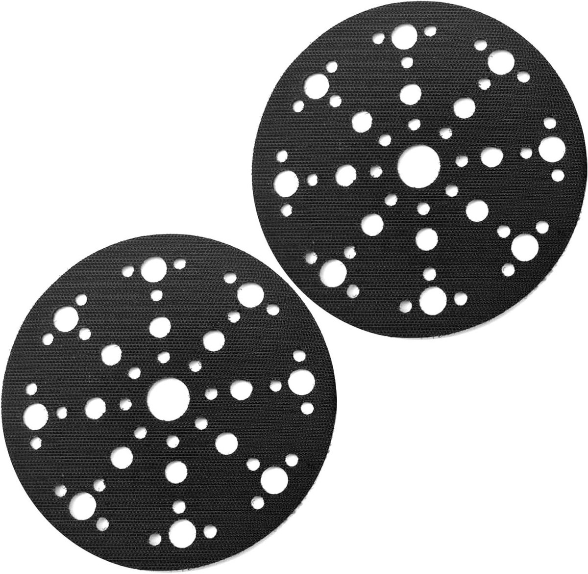 Set van 2 schuurdisc beschermers, zachte pads met bescherming, 150 mm, 49 gaten, schuuraccessoires, interface pads voor schuren, ideaal voor Mirka Abranet 150 mm