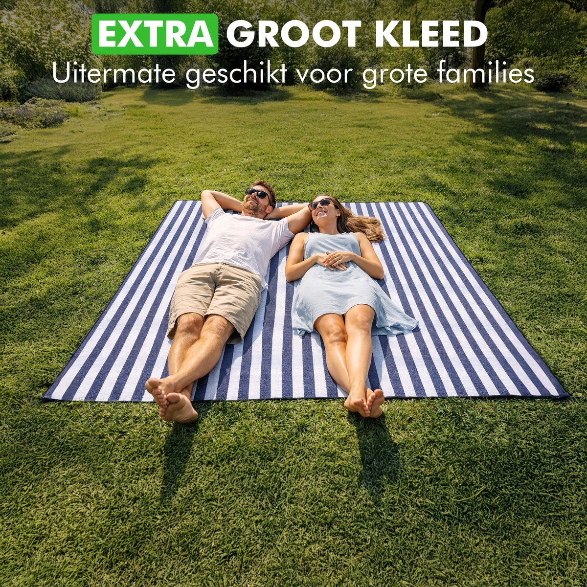 Travelhawk Picknickkleed - 200 x 200cm - Wasbaar - Opvouwbaar Campingdeken & Stranddeken - Picknickmat - Draagbaar — cadeau in Sport & Outdoor - foto 4