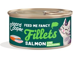 Edgard & Cooper Cat Fillets Mackarel/Salmon - 1 x 70 gr - Natvoeding Kat
