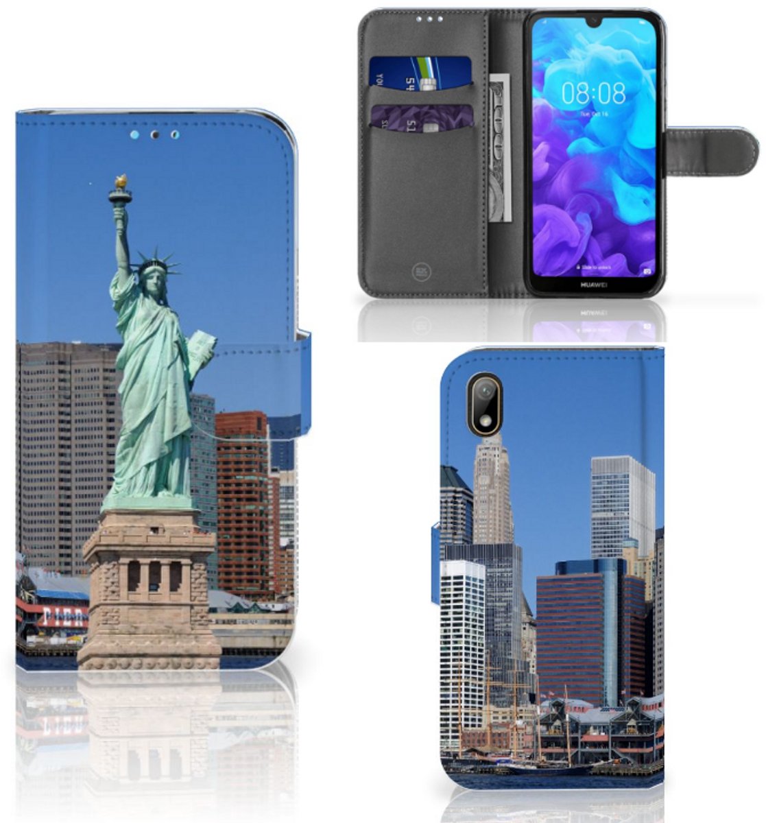 Huawei Y5 (2019) Flip Cover Vrijheidsbeeld