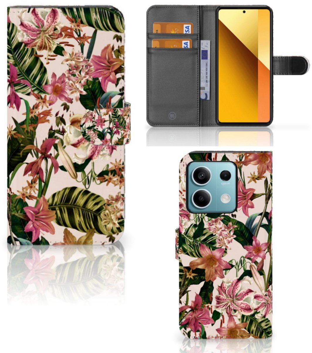 Xiaomi Redmi Note 13 5G Hoesje Flowers