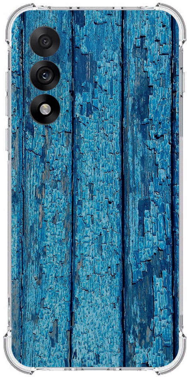 TPU Telefoonhoesje OnePlus Nord 5 - Wood Blue schokabsorberende backcover