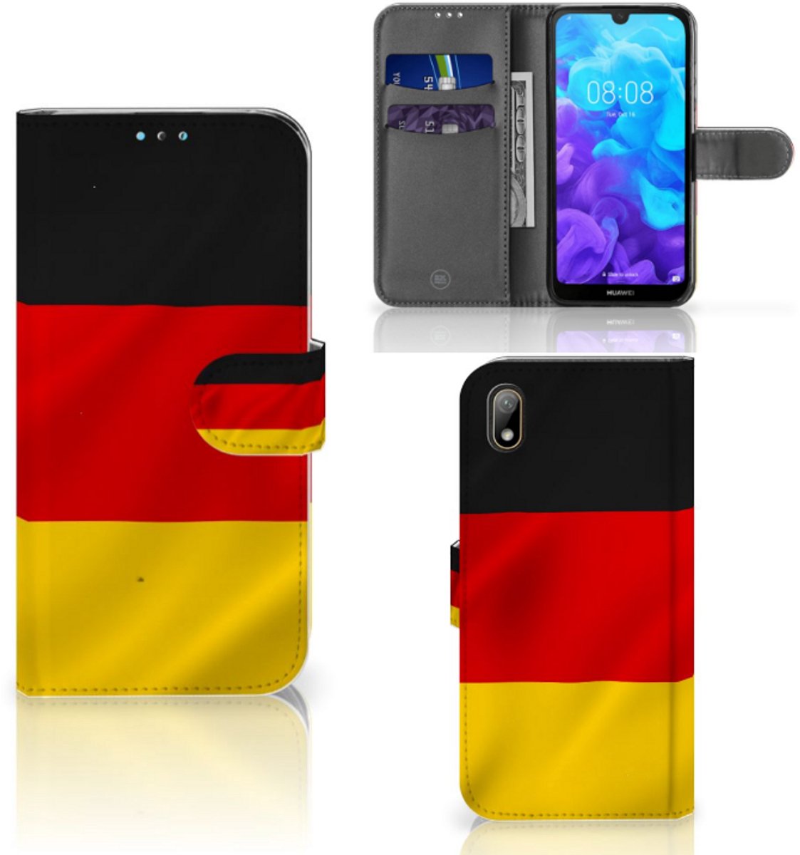 Boekhoesje voor Huawei Y5 (2019) Bookstyle Case Duitsland