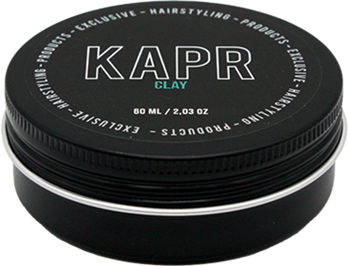 KAPR Hair Clay 60ml – Haarklei Mannen – Matte Finish – Strong Hold – Reisformaat – Styling Clay