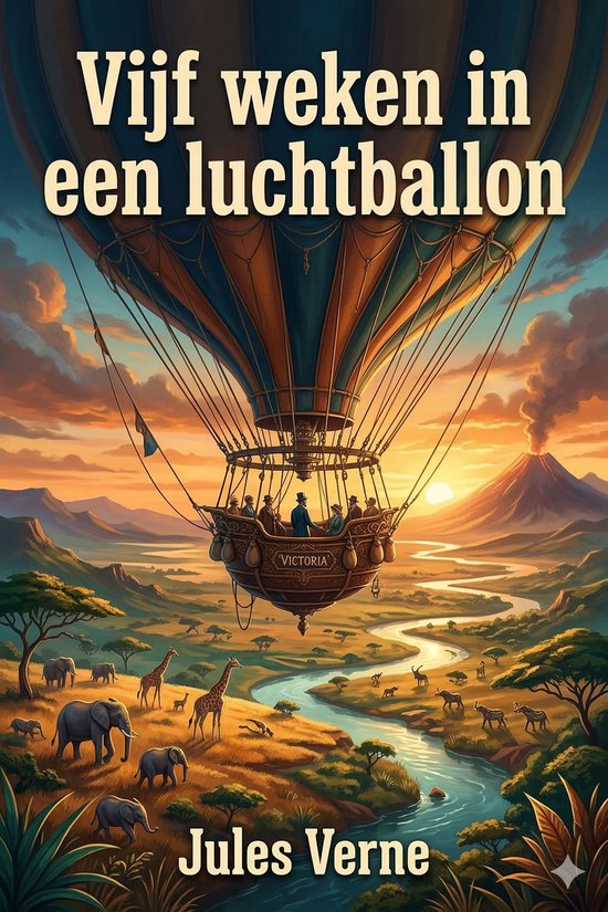 Vijf weken in een luchtballon - cover