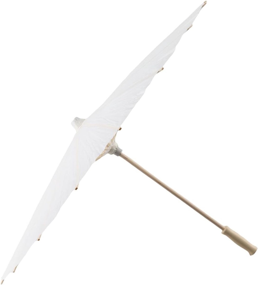 Decoratieve Witte Parasol voor Schoolversiering, Fotoprops en Cosplay - 60 cm Lange Parasol