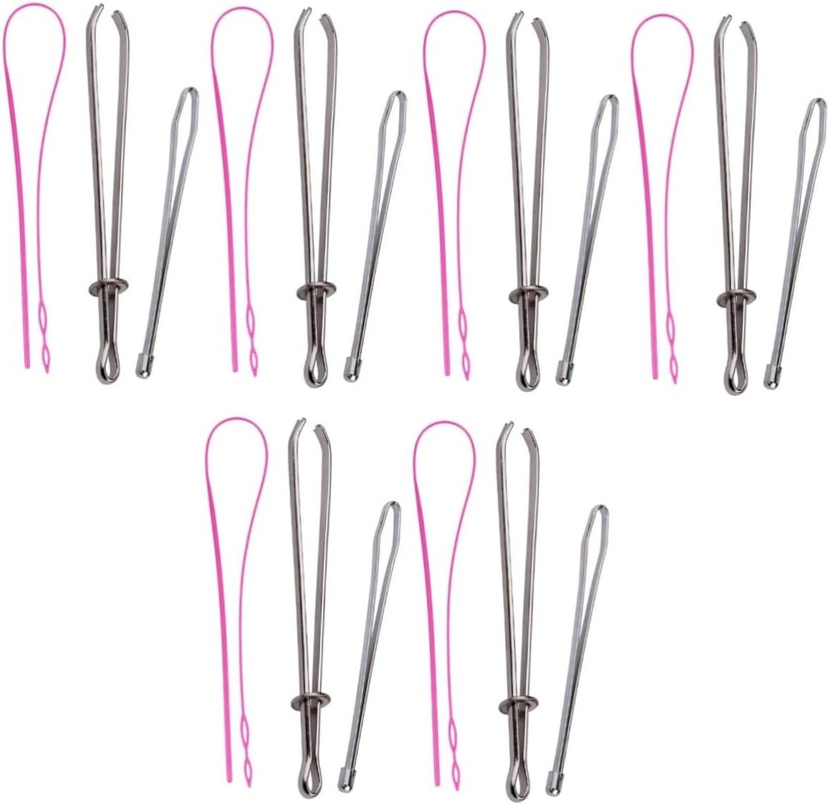 Draadinrijger Sets - Naaigereedschap - Kleding Repareren - Flexibele Inrijger - 6 Sets - As Shown