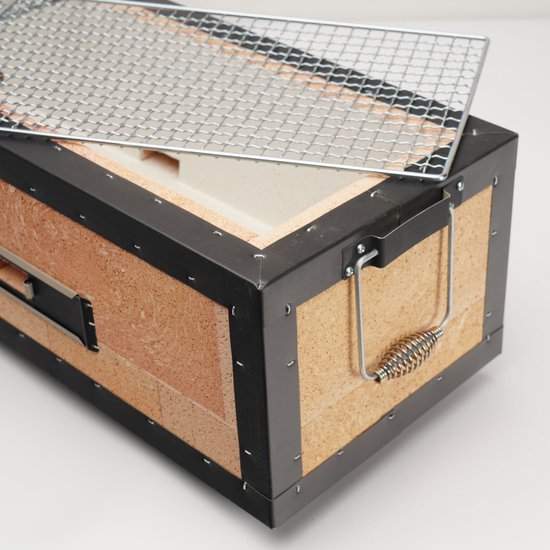 Diatomite Konro Grill XL + Plateau Set - Shichirin Grill - Yakitori Grill - Japanse BBQ - Hibachi BBQ van Suki. — afbeelding 4