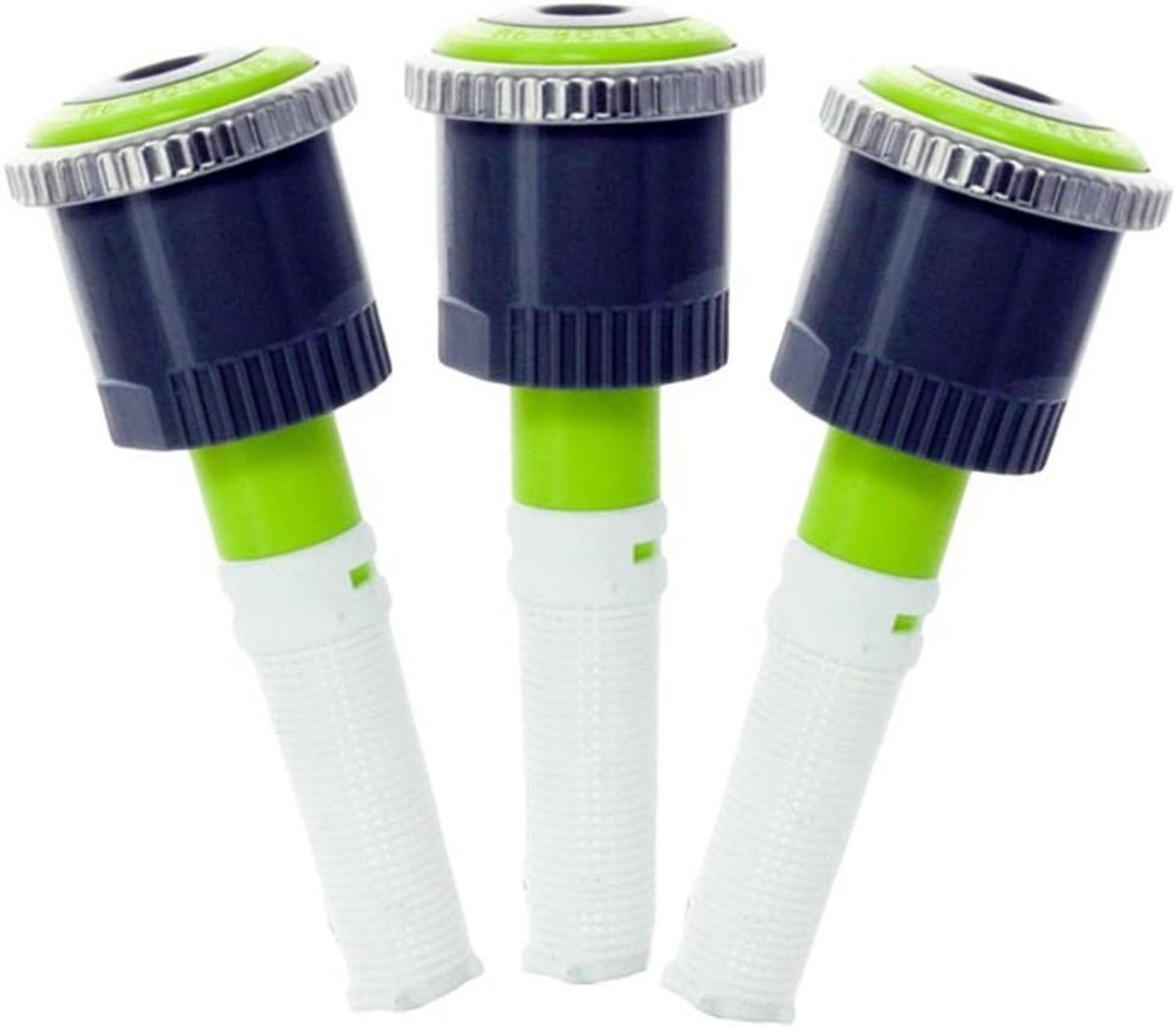 Sproeikoppen - Waterversproeiers Gazon - Efficiënt Besproeien - Vaste 360 Boog - 3-Pack - Zwart