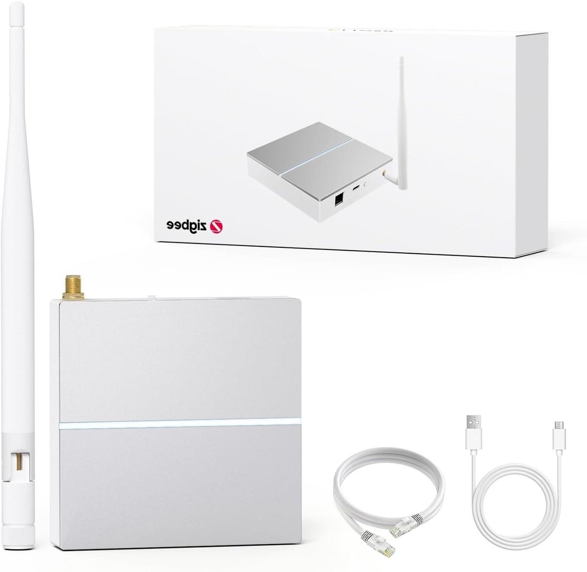 Smart Home Hub - Zigbee Gateway - Apparaten Verbinden - Tot 128 Apparaten - 100 Meter Bereik - Wit