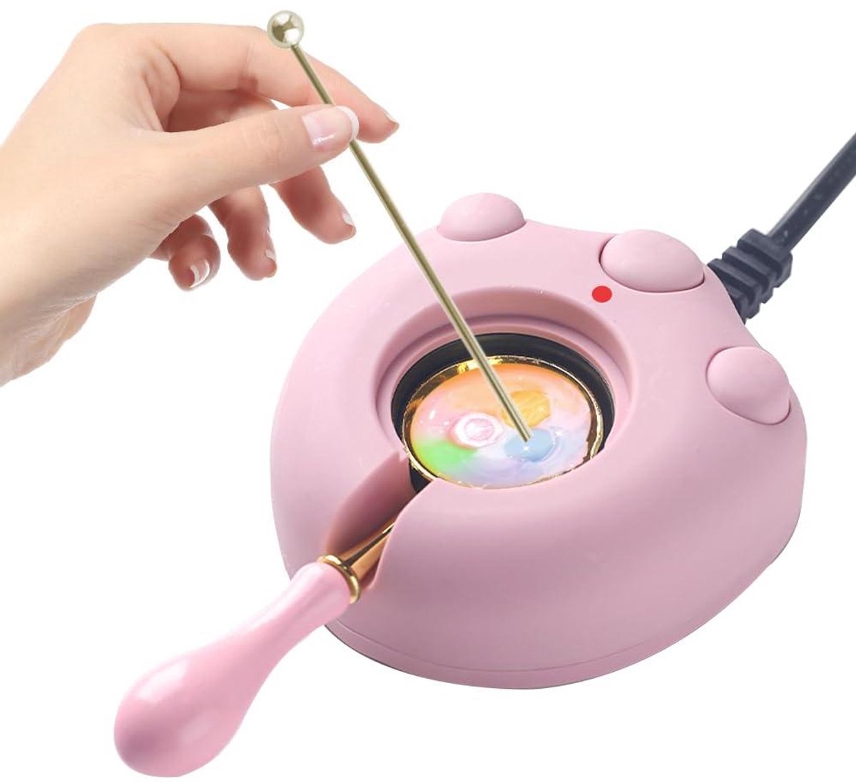 Elektrische Wax Warmer - Afdichtingssmelter - Ambachtelijk Afwerken - Sneller Smelten - 127 x 1021 x 391 cm - Roze