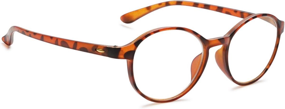 Leesbril - Kijkbril - Bescherming ogen - Blauw licht filter - 2.5 - Zwart luipaard