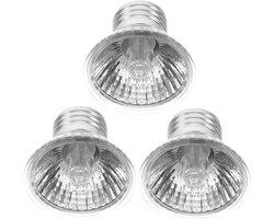 Verwarminglamp Reptielen - Warmtelamp Terrarium - Dierwelzijn Bevorderen - Bevordert Vitamine Synthese - 5 x 5 x 5 cm - Zilver