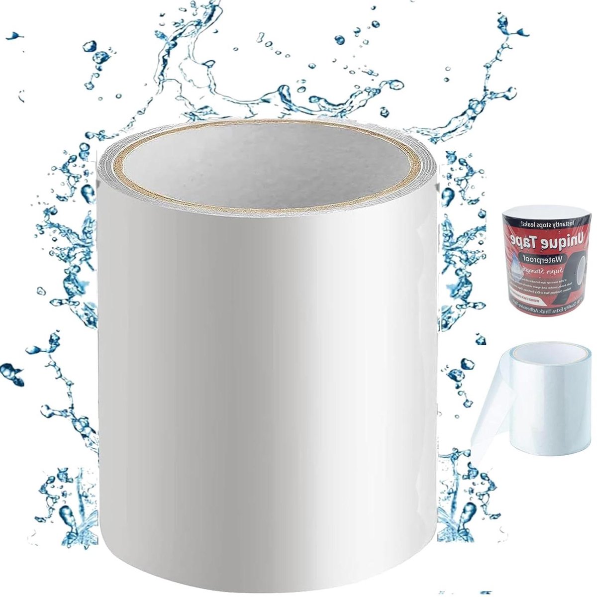 Zwembad reparatieset - Onderwater tape - Lekkages dichten - Sterke waterdichte lijm - 10 x 150 cm - Transparant