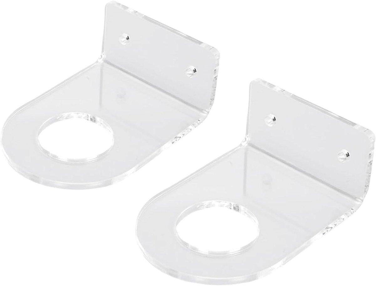 Dpofirs Acryl Honkbal Muurbevestiging Helder Display Rack Installatie Veelzijdig Geschikt voor Kleine Ballen Thuiskantoor Set 2 STUKS