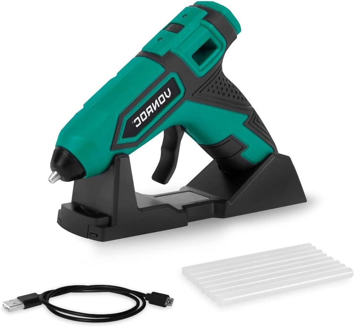 Accu Lijmpistool - Draadloos Gereedschap - Hobby en Reparatie - Snelle Opwarmtijd - 4 Volt - Zwart