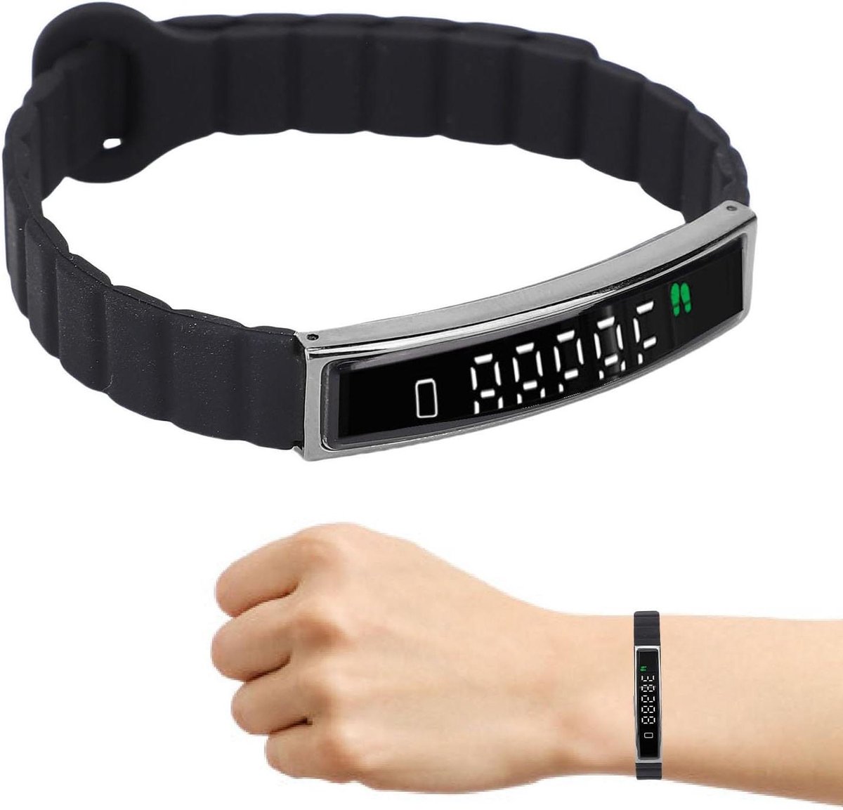 GOWENIC Smart Armband, Fitness Tracker BT 5.3 Health Polsband met Magnetische Band, Uitgeruste App en Externe Fotografie, Waterbewijs voor Zwemmen Lopende Fietsen