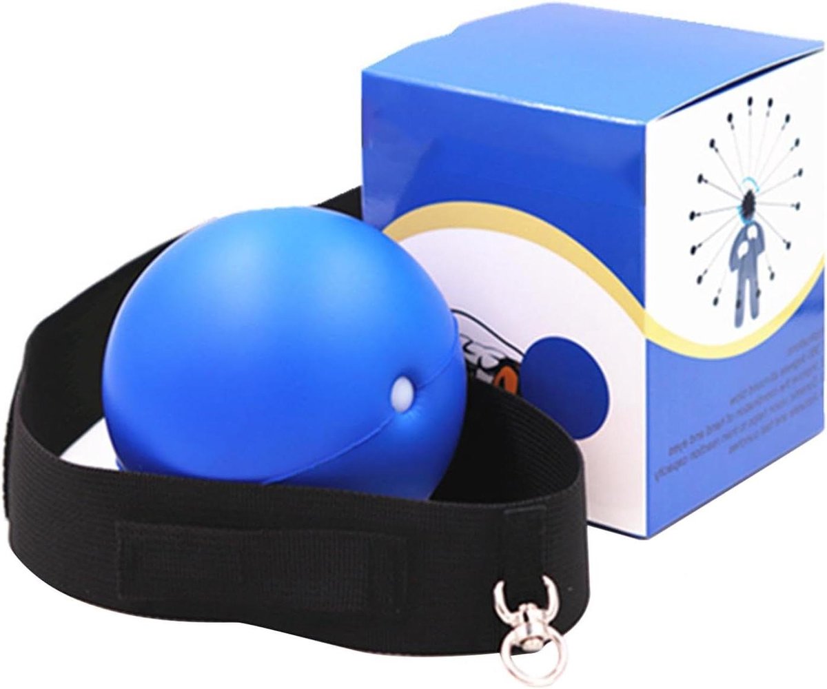 Box-reflexbal, boks-reflexbal voor hoofdmontage, vechtbal, boks-reactietrainingsbal, toverbal, hometraining, hoofdband, reflecterende bal oefeningen, fitnessset, boksbal hoofdband - indoor