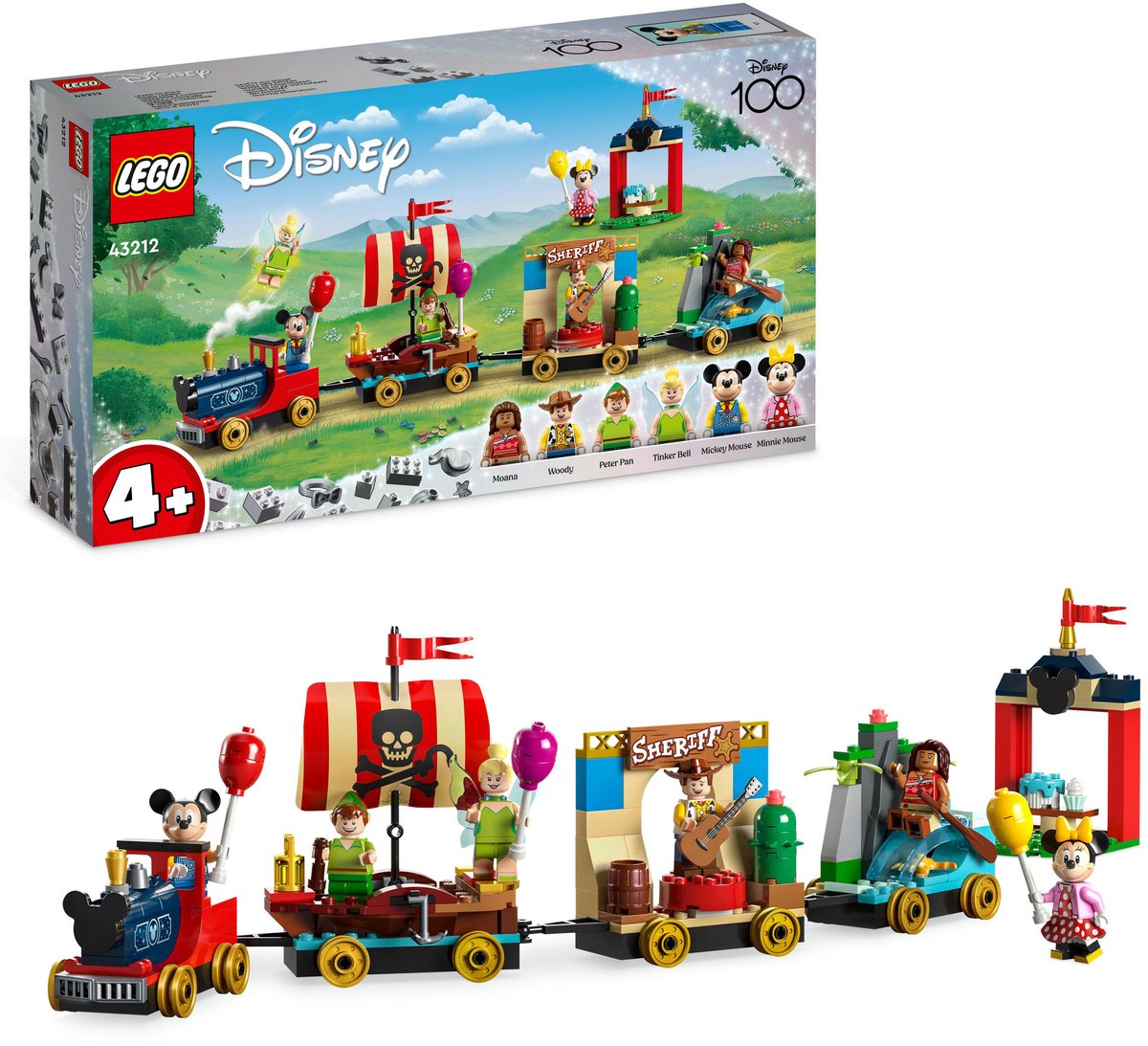 LEGO Disney: Disney Feesttrein Bouwbaar Trein Speelgoed 100e Verjaardag Set - 43212 — afbeelding 9