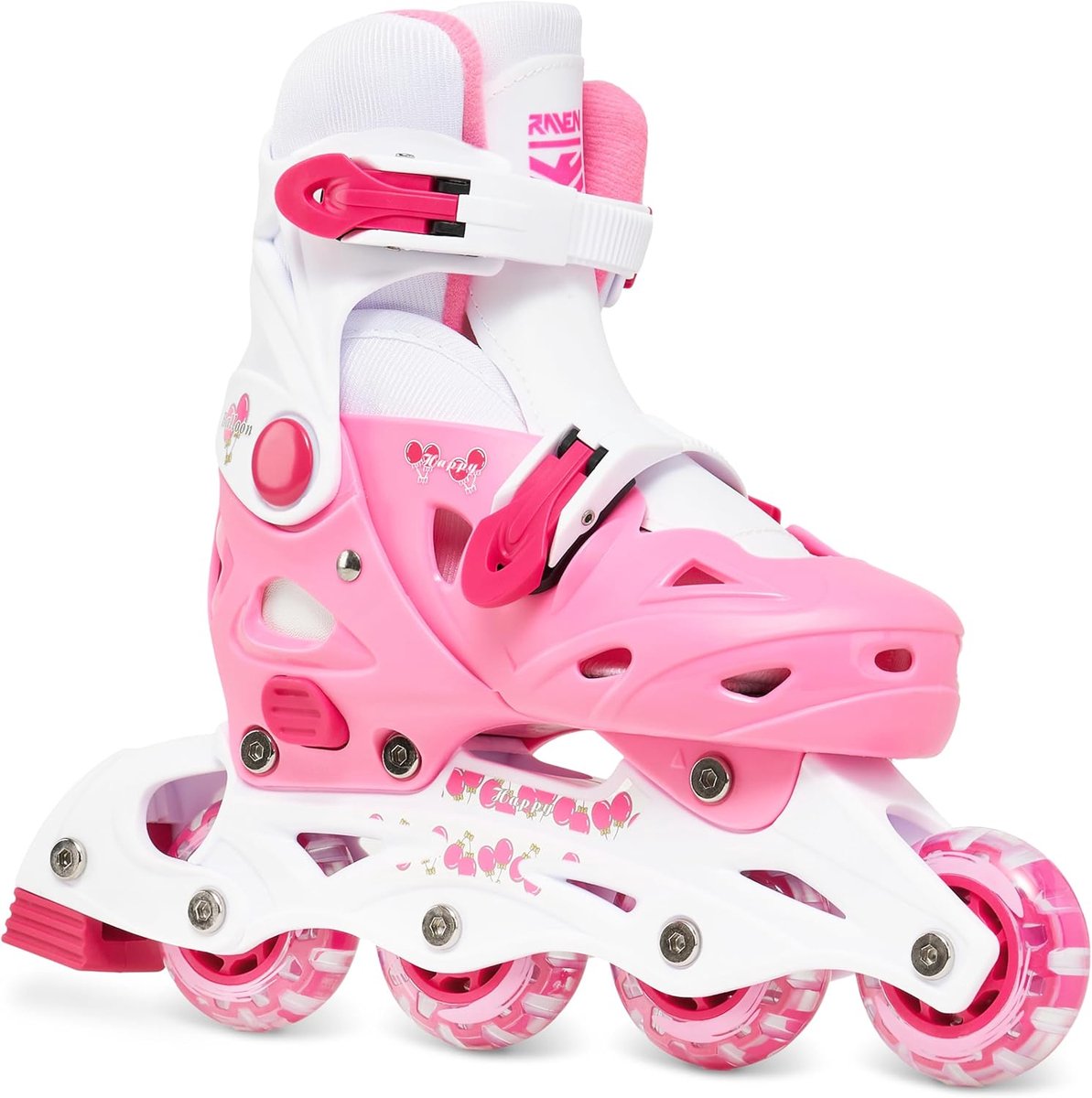 Kinderen Inline Skates - Rolschaatsen Triskates - Buiten Spelen - 3in1 Verstelbaar - 29-32 - Roze