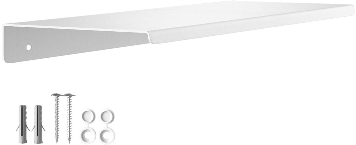 Wandplank HOVER-IV 350x130x30mm wit