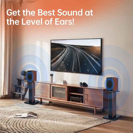 Luidspreker Standaard - Speaker Vloerstandaard - Extra Stevig - audiomeubel — afbeelding 4