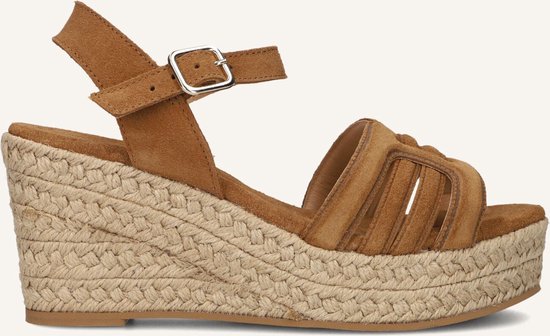 Notre-V Nv-1040 Sandalen - Met Sleehak - Dames - Camel - Maat 39
