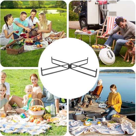 Koelbox Stand - Draagbare Cooler Standaard - Outdoor Koken - Klimaatbestendig Ontwerp - 26 x 7 cm - Zwart van Koelbox. — afbeelding 3