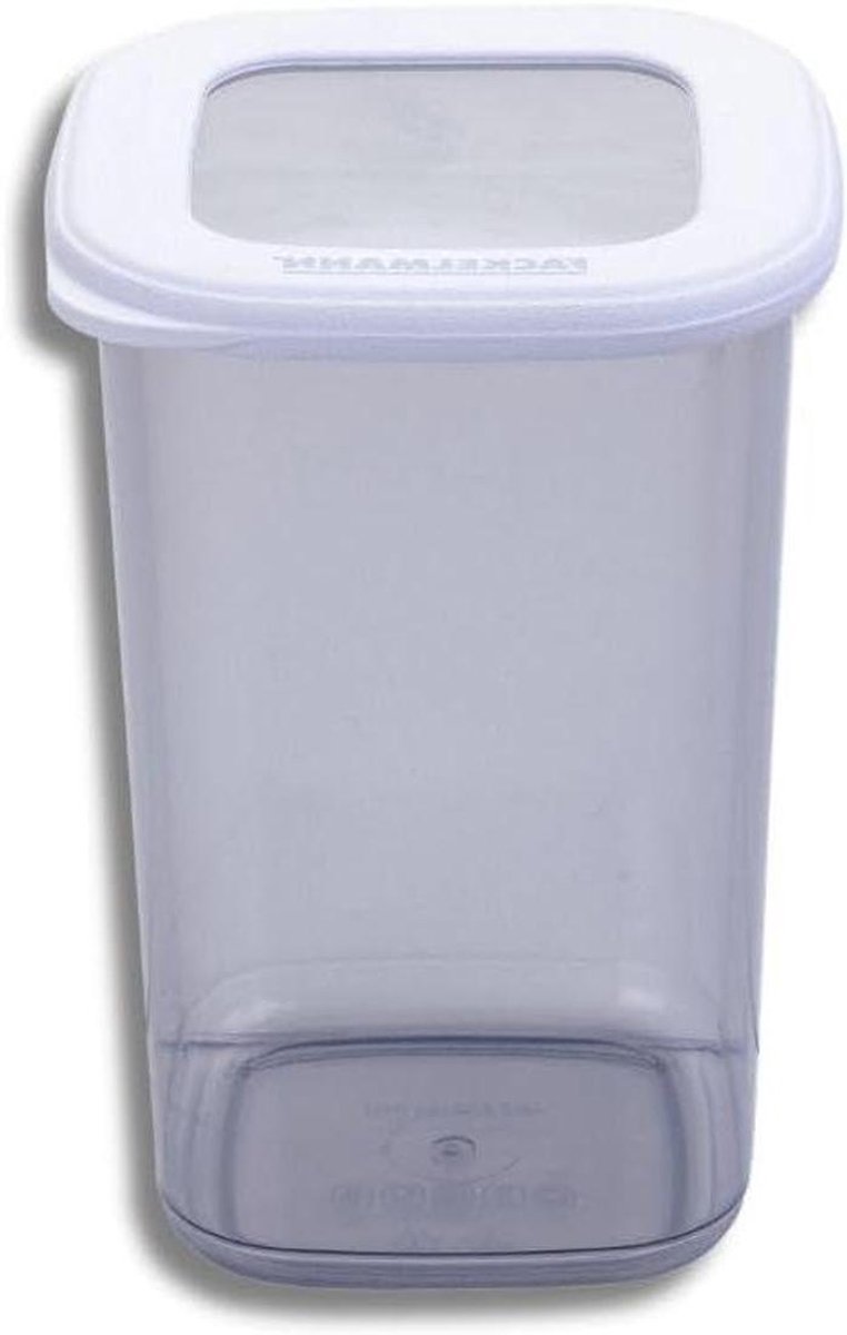Opbergdoos Vierkant - Voedselcontainer - Maaltijd Voorbereiding - Vaatwasserbestendig - 1200 ml - Transparant Beige