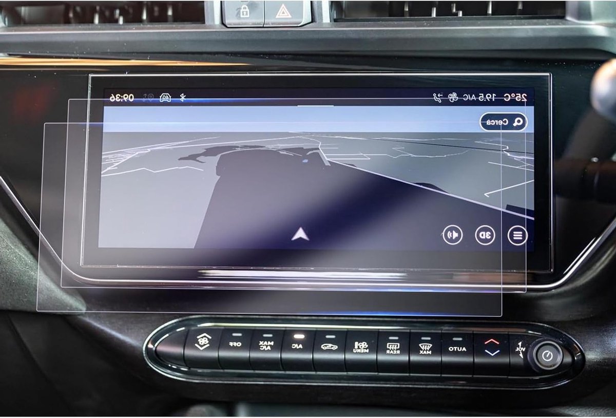 Navigatiebeschermfolie voor Alfa Romeo Junior 2025-2026 - 10.25 Inch Glas Screen Protector, 9H Krassenbestendig, Perfecte Pasvorm en Eenvoudige Installatie