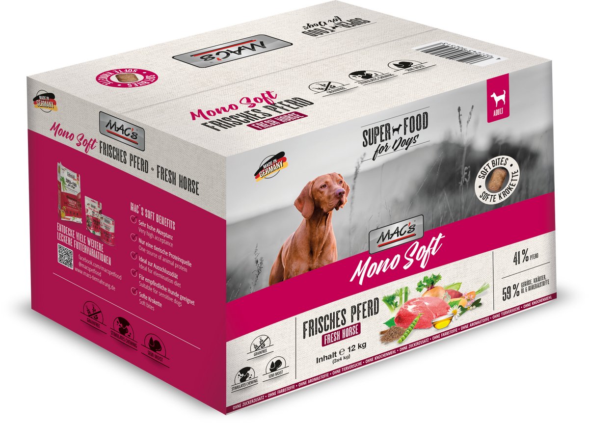 MACs MAC's DOG - Mono Zacht Vers Paard - 3x4kg