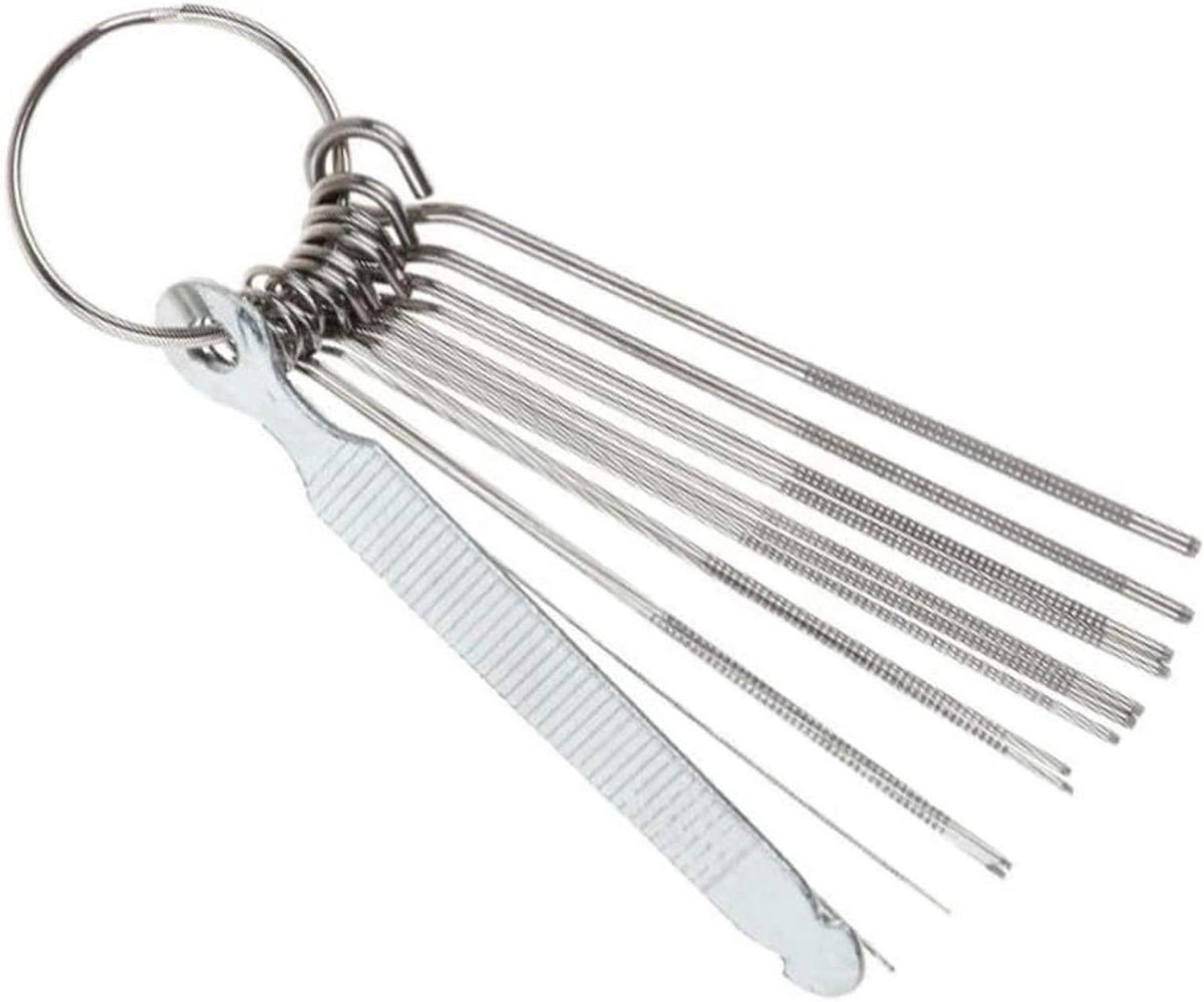 Gitaar File Set - Reparatie Gereedschap - Snaar Reparatie - 13 Delig - Diverse Maten - Zilver