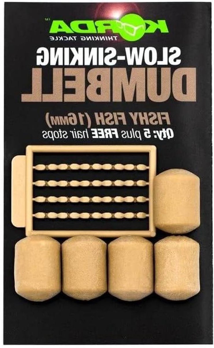 Korda Dumbell Lokaas - Kunststof Haken - Vissen - Langzaam Zinkend - 8mm - Niet gespecificeerd