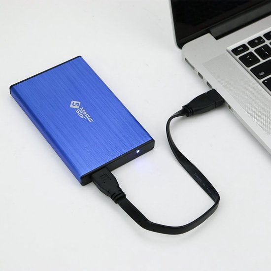 Externe Harde Schijf - Draagbare Opslag - Bestanden Opslaan - Supersnelle USB 3.0 - 320 GB - Blauw — afbeelding 3