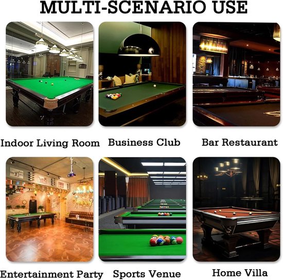 Biljartkeu Rek - Pool Cue Houder - Biljart Spel Opslag - Robuuste Spaanplaat Constructie - 10 Keu Sleuven - Kleur 2 — afbeelding 4
