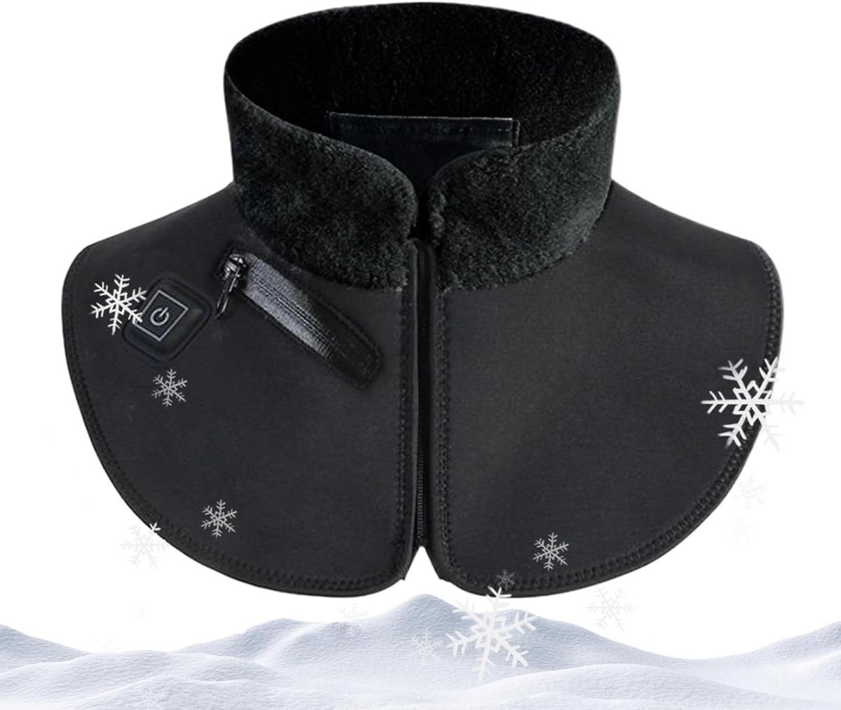Verwarmde hoofdband - Nek en schouder - Spanning verlichten - 3 temperatuurstanden - ca. 35 x 21 cm - Grijs