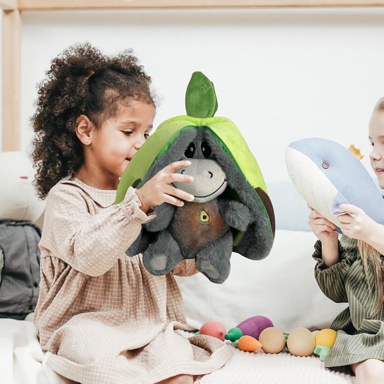 Ademend Knuffeldier - Sluimerdier Ezel - Slaaproutine Verbeteren - Realistische Ademhaling - 30 cm - Groen van Merkloos — afbeelding 2
