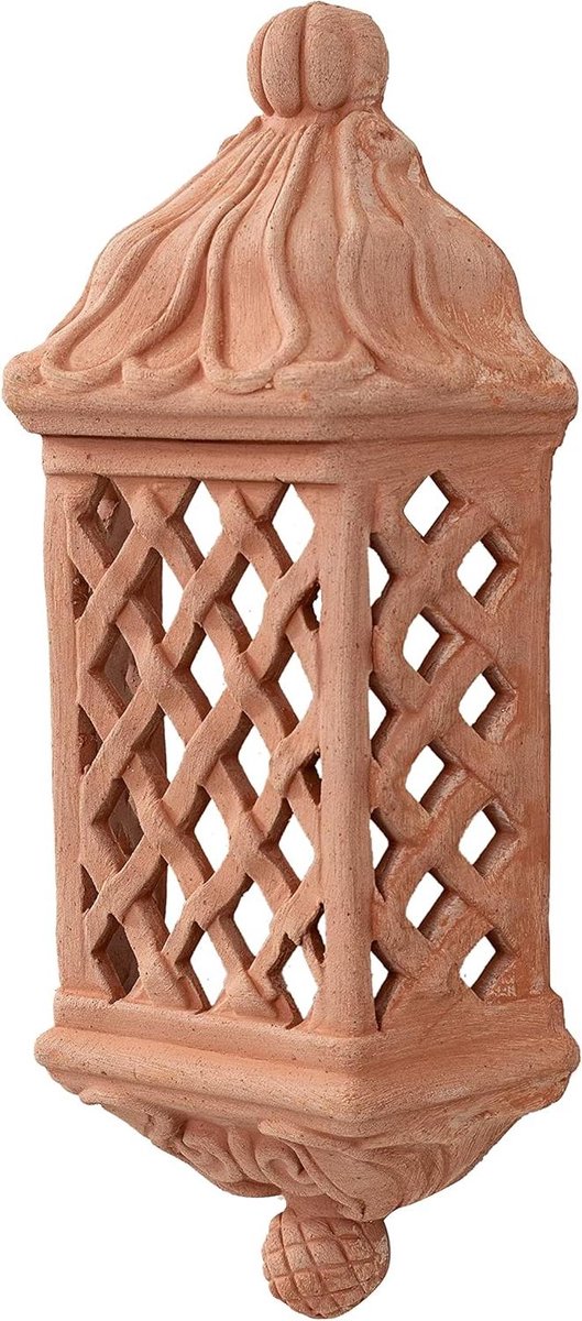 Buitenlamp Terracotta - Lantaarn Tuin - Terras Verlichting - Handgemaakt Toscane - 49x21x1