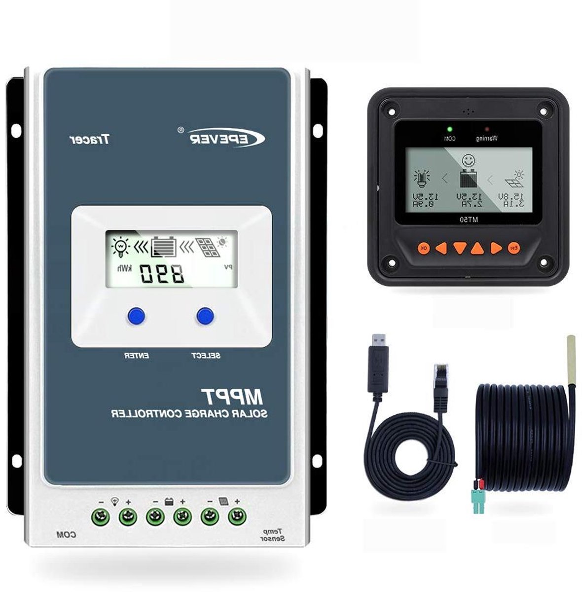 MPPT Solar Charger - Laadregelaar Zonnepaneel - Energie Opwekken - Geavanceerd MPPT Algoritme - 30A 12V/24V - Zwart