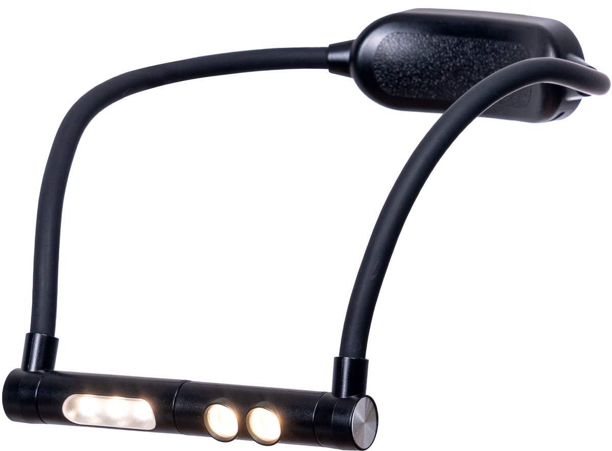 Daylight DuoNeck Go - Neklamp - Leeslamp - Oplaadbaar via USB-C - Zwart - LED