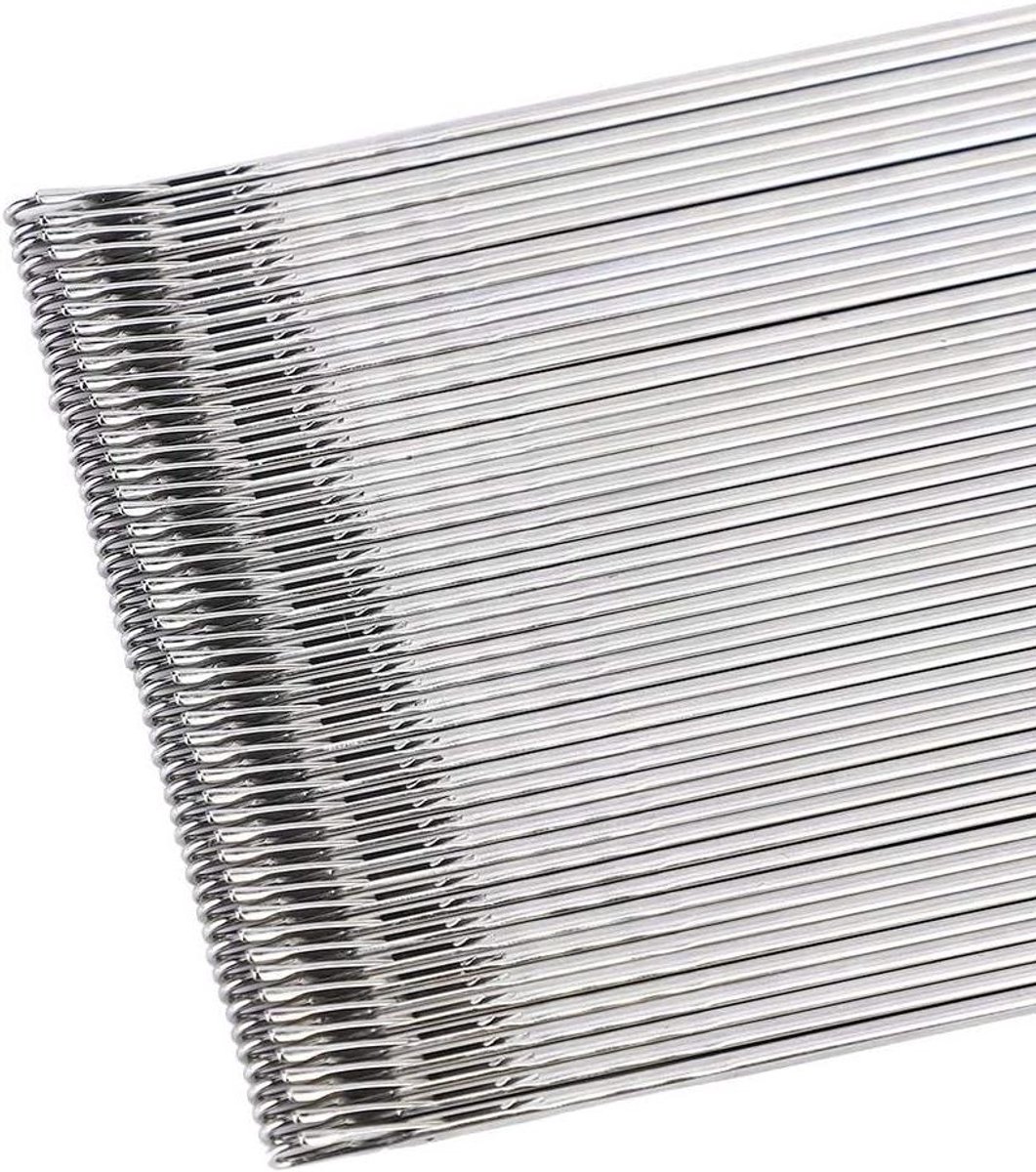 Breimachines Naalden - Naaldenset Breien - Kleding Breien - Gehard Staal - 14 cm - Zilver