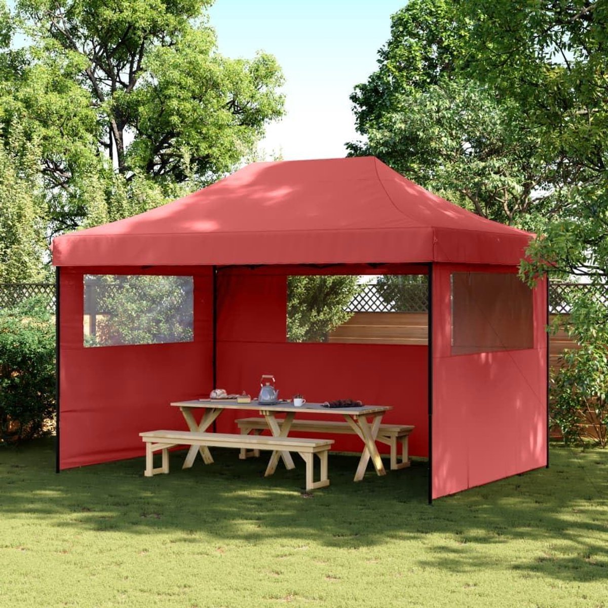 Opvouwbare Partytent - Paviljoen Tent - Feesten Organiseren - Met 3 Zijwanden - Niet gespecificeerd - Niet gespecificeerd